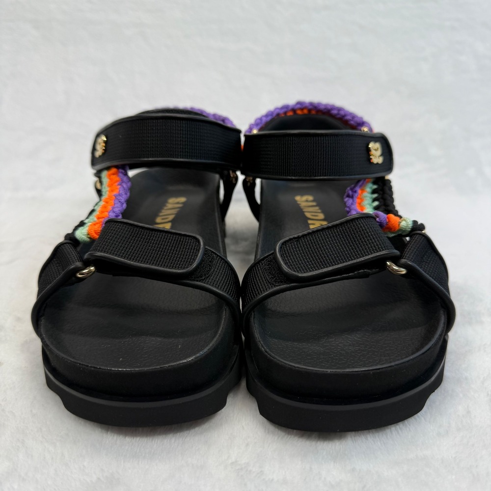 Sandro Olimpia Sandals Platform Flatform Colorful Straps Size 36 - Picture 2 of 12